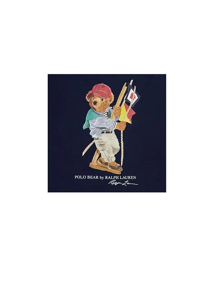 Футболка Polo Bear Cotton Jersey Tee Polo Ralph Lauren Kids — изображение 3 из 3, темно-синий