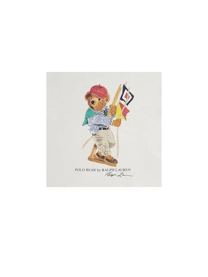 Футболка с медвежонком Polo Bear хлопок Polo Ralph Lauren Kids — изображение 3 из 3, розовый