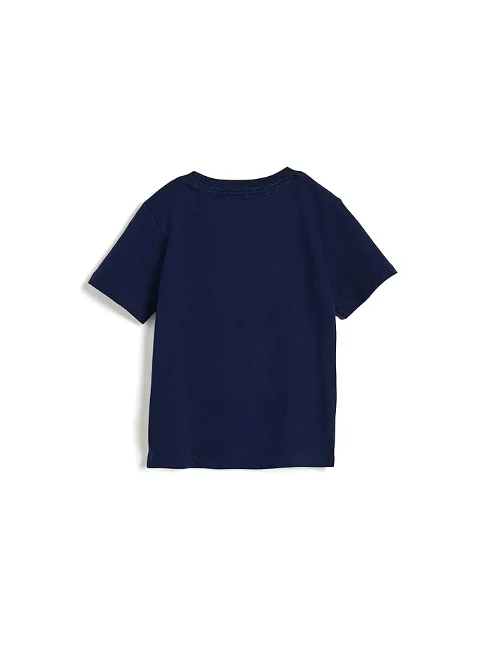 Футболка хлопковая Logo Cotton Jersey Tee Polo Ralph Lauren Kids — изображение 2 из 3, темно-синий