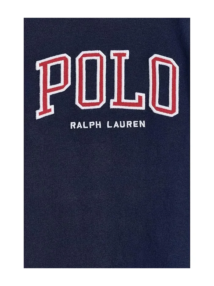 Футболка хлопковая Logo Cotton Jersey Tee Polo Ralph Lauren Kids — изображение 3 из 3, темно-синий