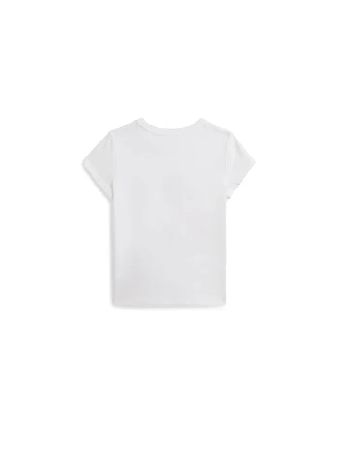 Футболка Polo Bear Cotton Jersey Polo Ralph Lauren Kids — изображение 2 из 2, белый