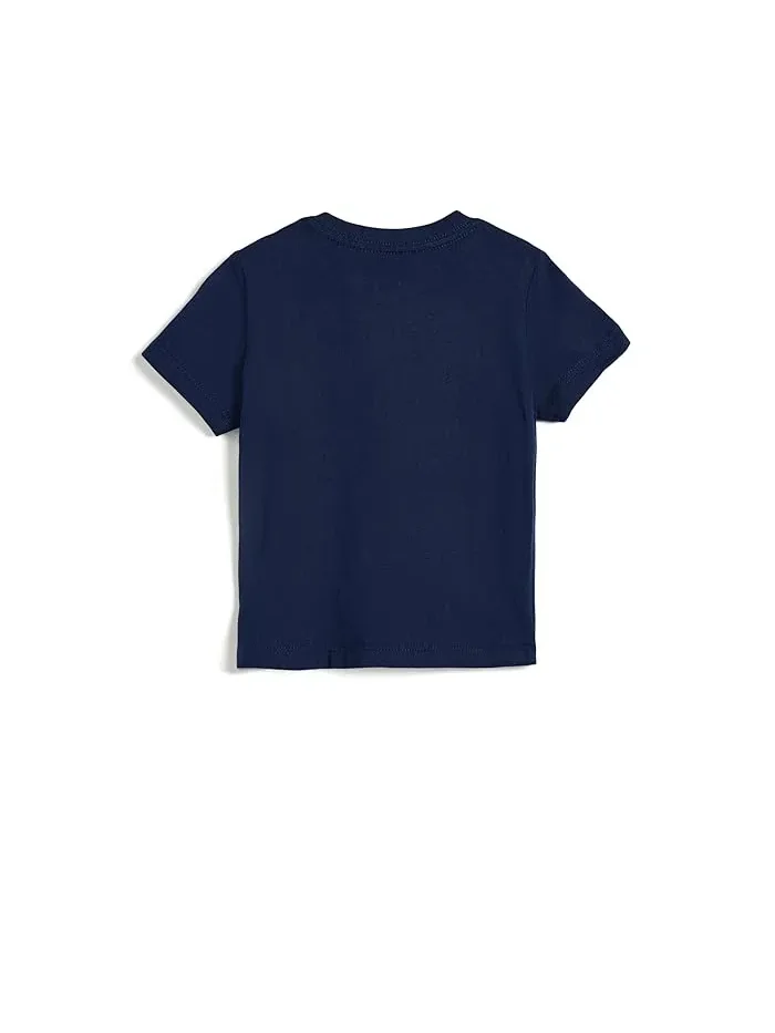 Футболка с принтом Big Pony Polo Ralph Lauren Kids — изображение 2 из 3, темно-синий