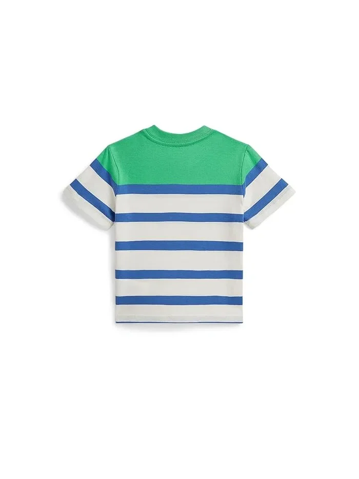 Футболка полосатая модель Striped Cotton Jersey Tee Polo Ralph Lauren Kids — изображение 2 из 2