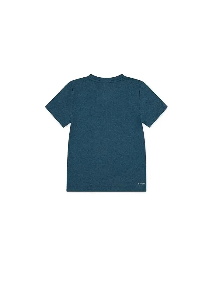 Футболка Hurley Kids H20-Dri Sunset Knit Tee — изображение 2 из 3, эвкалипт/цветы