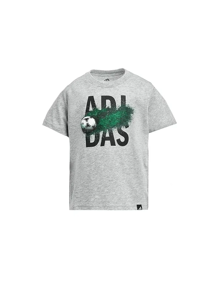 Футболка с принтом Soccer Motion Heather Tee Adidas Kids