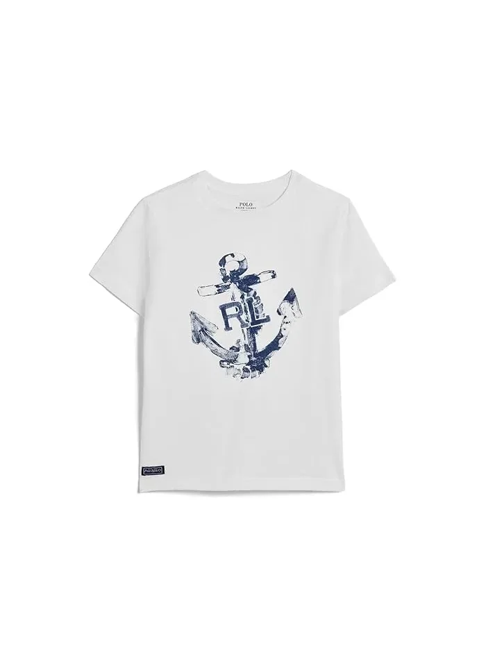 Футболка с якорным принтом Polo Ralph Lauren Kids