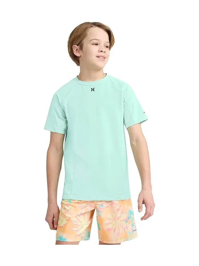 Футболка с защитой UPF 50+ Hurley Kids Icon Blocked UPF Top — изображение 1 из 3, мятный мармелад