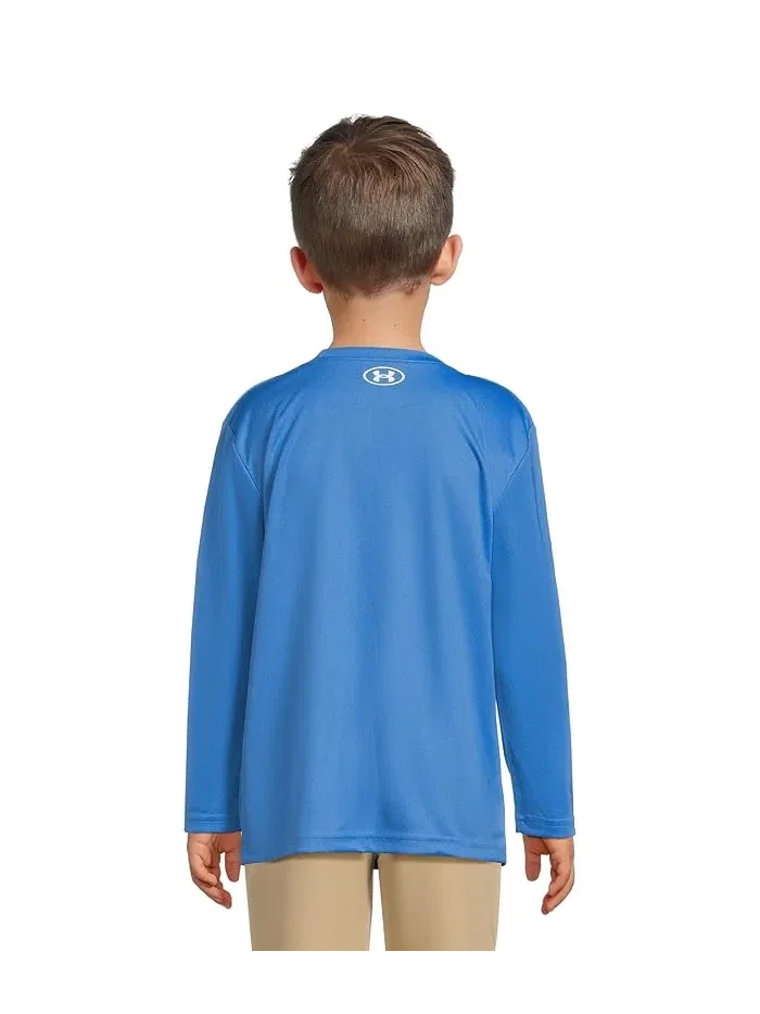 Футболка с длинным рукавом UFO Tech Under Armour Kids — изображение 2 из 4, голубой