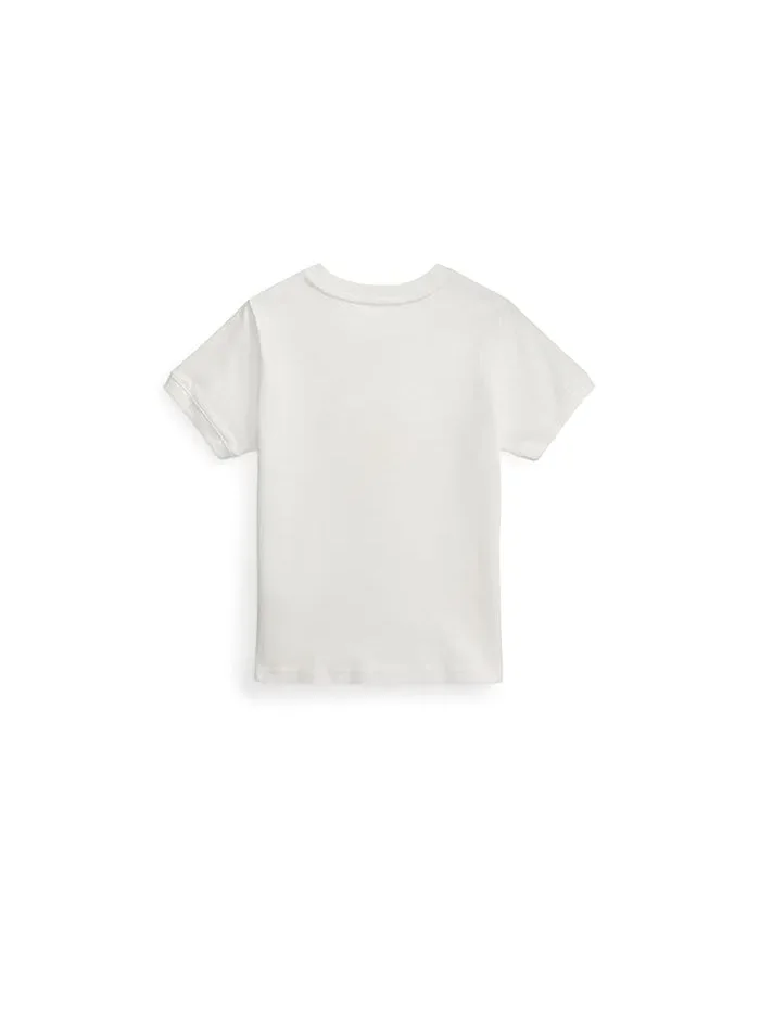 Футболка Polo Bear Cotton Jersey Tee Polo Ralph Lauren Kids — изображение 2 из 2, белый