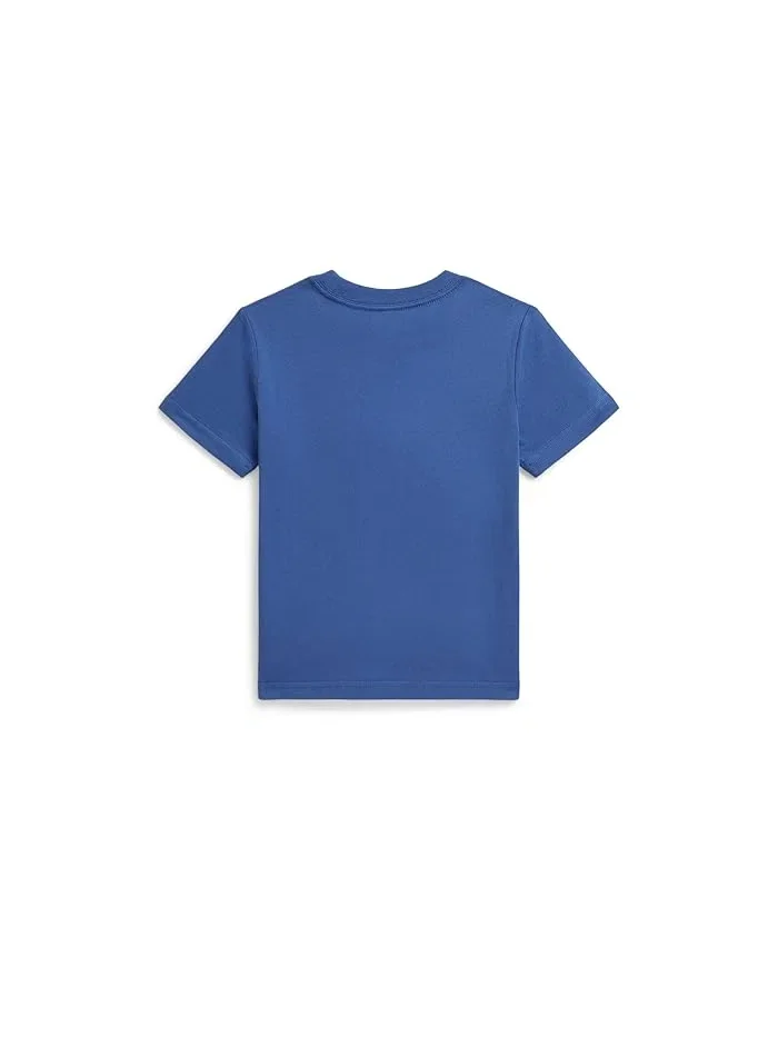 Футболка с логотипом хлопок Polo Ralph Lauren Kids — изображение 2 из 5, желтый