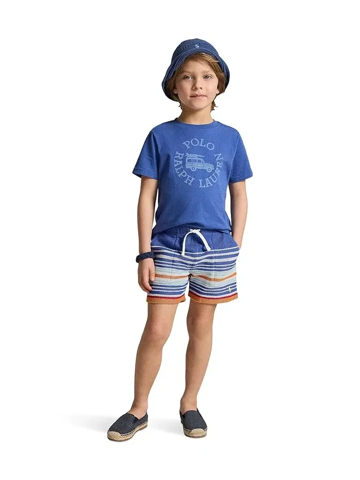 Футболка с логотипом хлопок Polo Ralph Lauren Kids — изображение 3 из 5, желтый