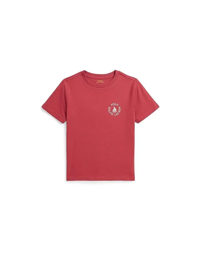 Футболка Polo Ralph Lauren Kids Logo Cotton Jersey Tee — изображение 1 из 2, красный