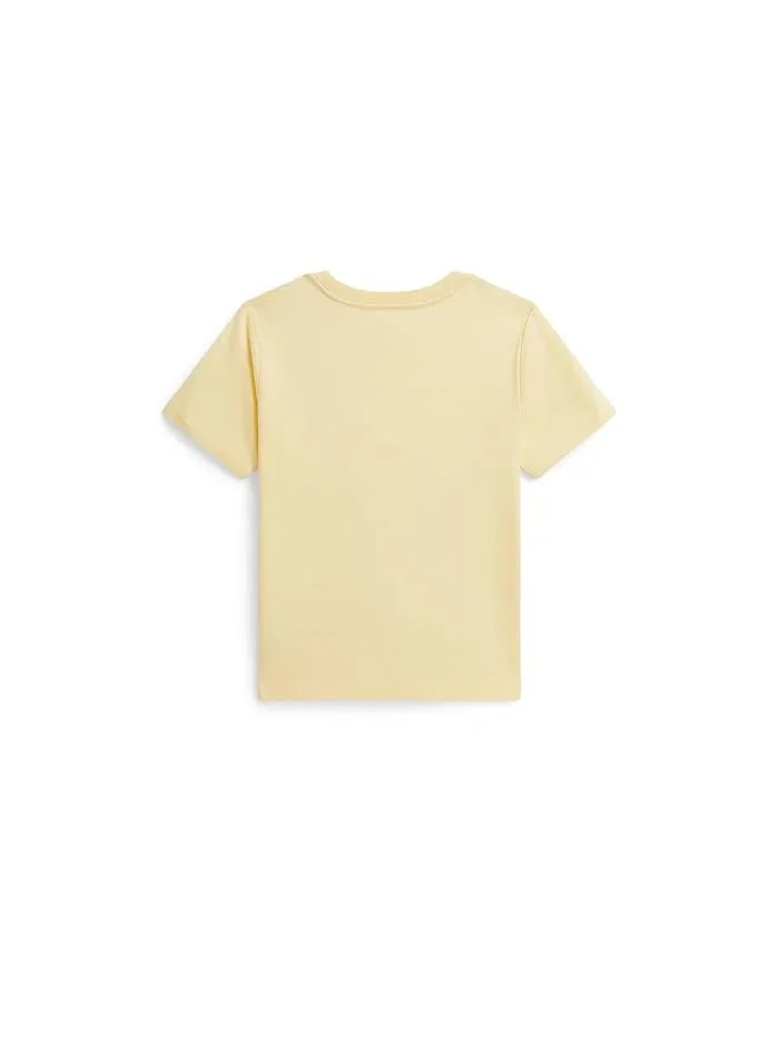 Футболка Polo Ralph Lauren Kids Logo Cotton Jersey Tee — изображение 2 из 2, желтый
