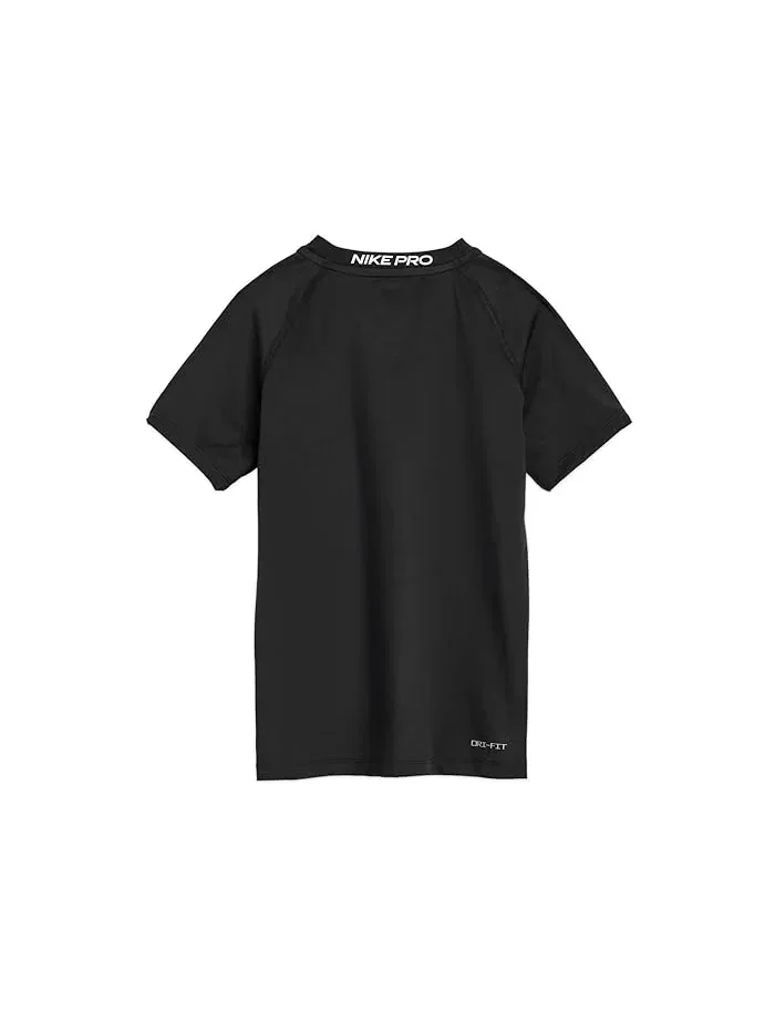 Футболка Nike Kids Pro Short Sleeve — изображение 2 из 3, черный