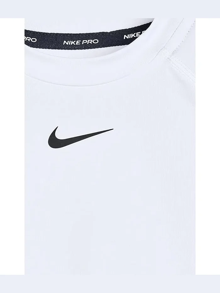Футболка Nike Kids Pro Short Sleeve — изображение 3 из 3, белый