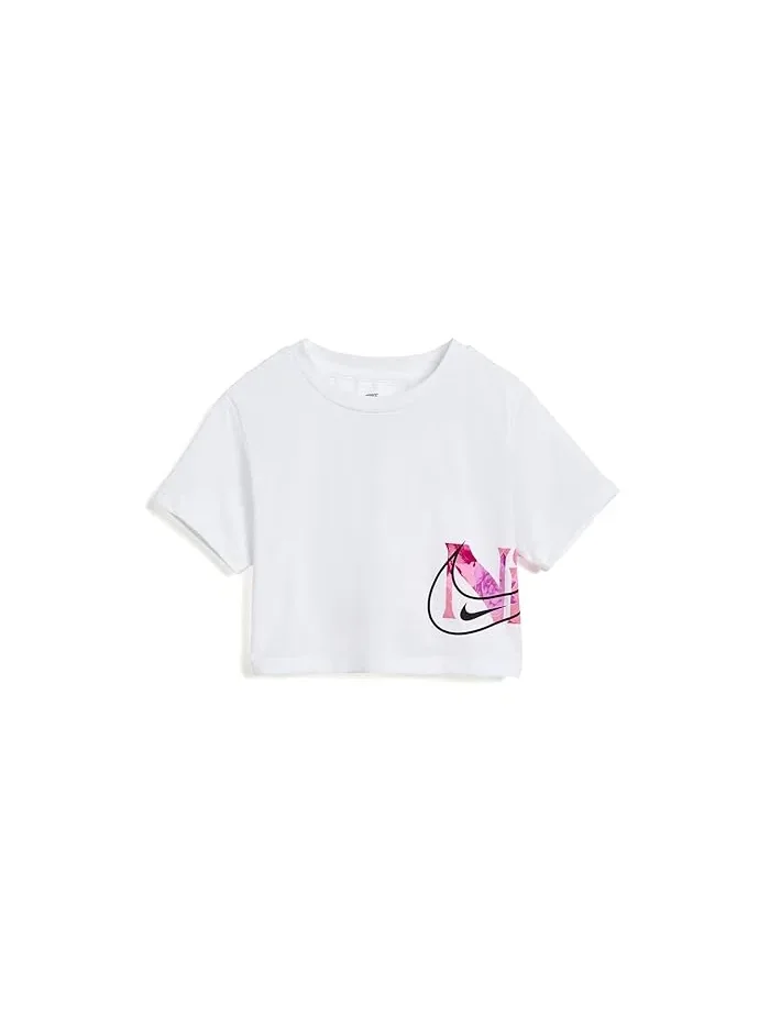 Футболка боксового кроя Move with Nature Nike Kids — изображение 1 из 3, белый