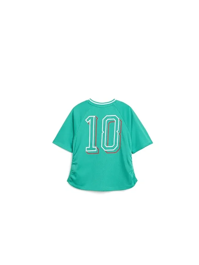 Футболка из сетки Showtime PUMA Kids — изображение 2 из 3, зеленый
