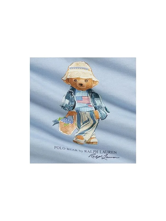 Футболка Polo Bear Cotton Jersey Polo Ralph Lauren Kids — изображение 3 из 3, синий