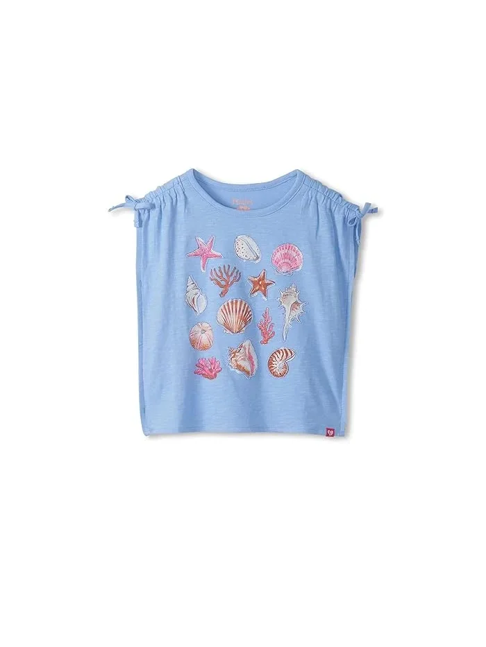 Футболка с графическим принтом Sea Shell Hatley Kids — изображение 1 из 3, спокойный