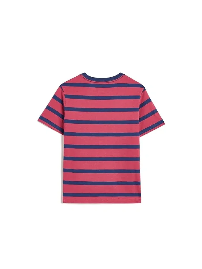 Футболка полосатая хлопок Striped Cotton Jersey Tee Polo Ralph Lauren Kids — изображение 2 из 3, зеленый/мульти