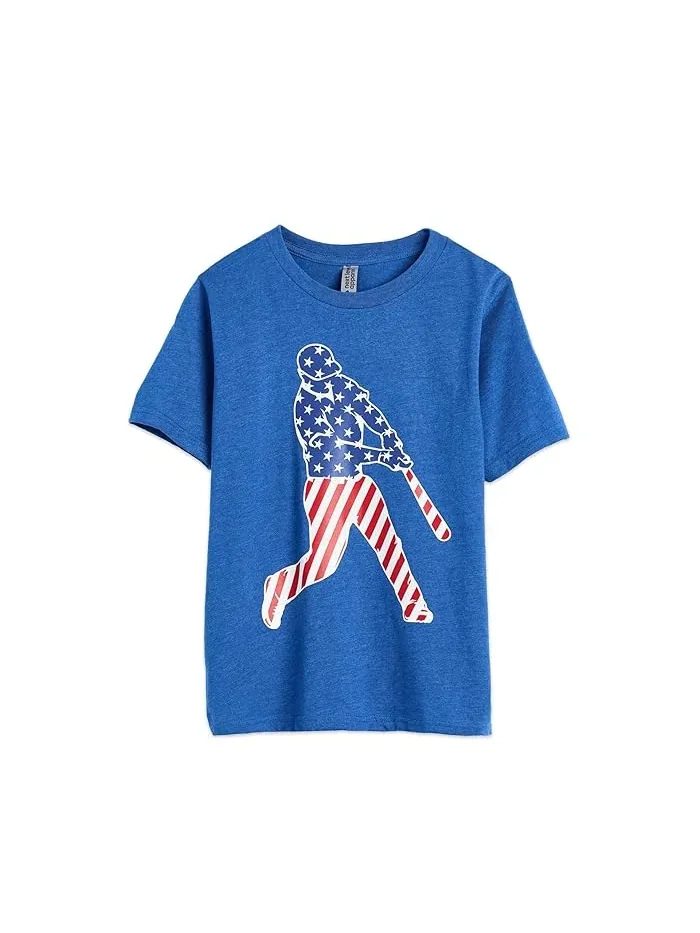 Футболка бейсбольная с коротким рукавом Baseball Stars and Stripes Player ChalkTalk SPORTS
