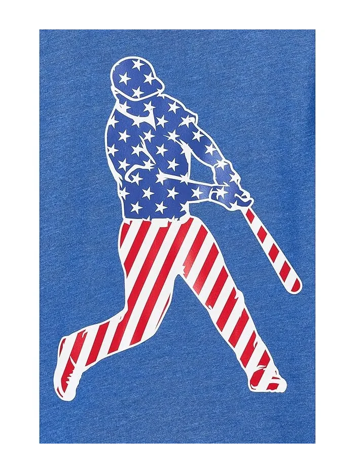 Футболка бейсбольная с коротким рукавом Baseball Stars and Stripes Player ChalkTalk SPORTS — изображение 3 из 3, мульти