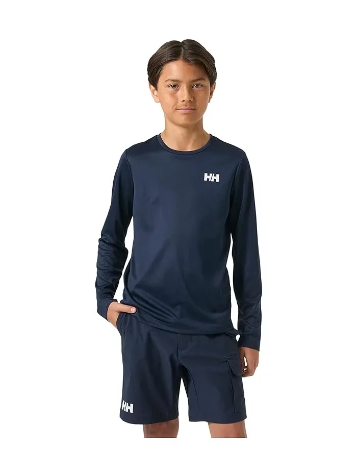 Футболка с длинным рукавом Tech Long Sleeve Crew Helly Hansen Kids — изображение 1 из 3, темно-синий