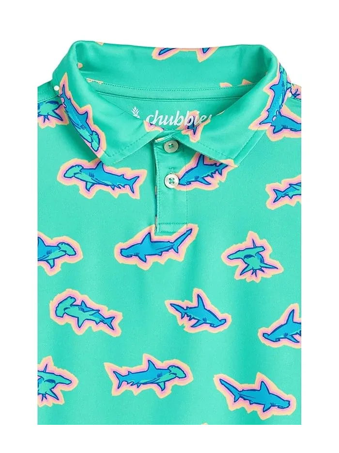 Футболка поло The Apex Swimmers Chubbies Kids — изображение 3 из 3, зеленый