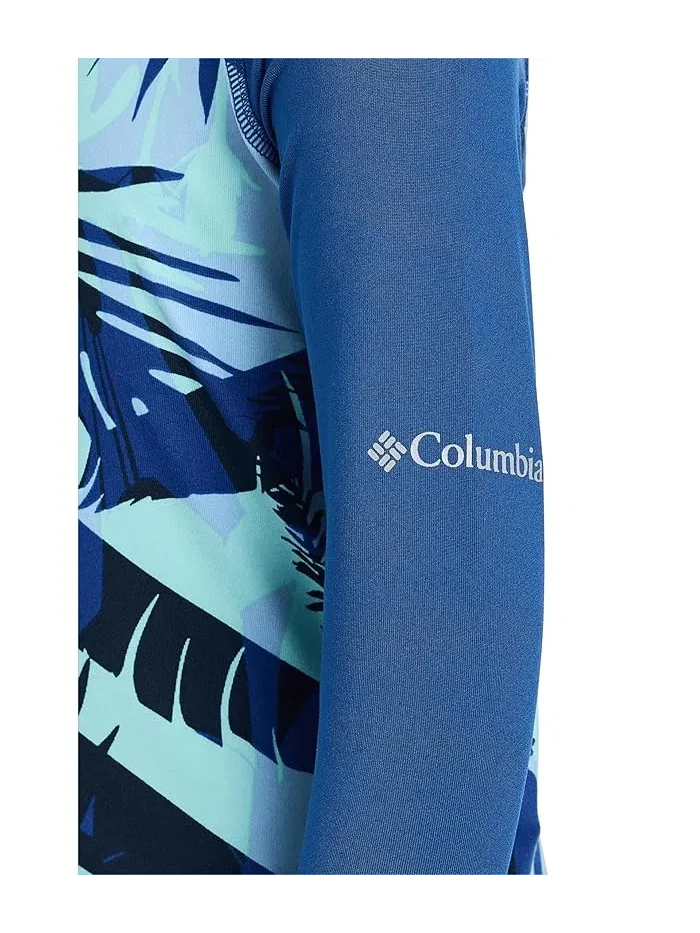 Футболка с длинным рукавом UPF 50 Sandy Shores Printed Long Sleeve Sunguard Columbia Kids — изображение 3 из 3, синий/синий