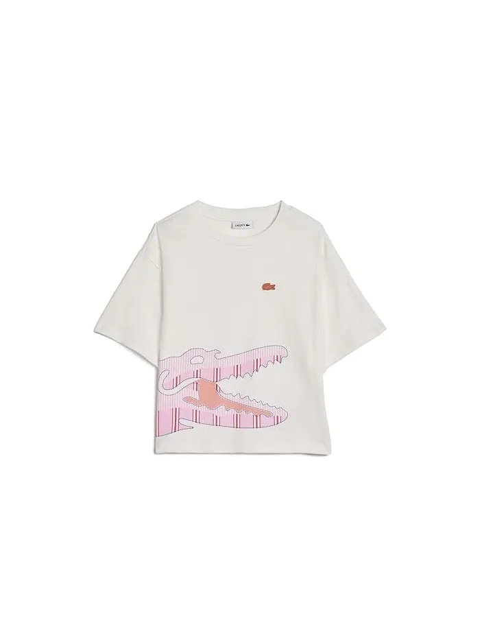Футболка с полосками Stripe Graphic T-Shirt Lacoste Kids