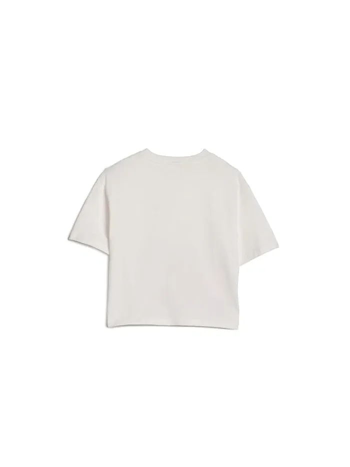 Футболка с полосками Stripe Graphic T-Shirt Lacoste Kids — изображение 2 из 3, пудра