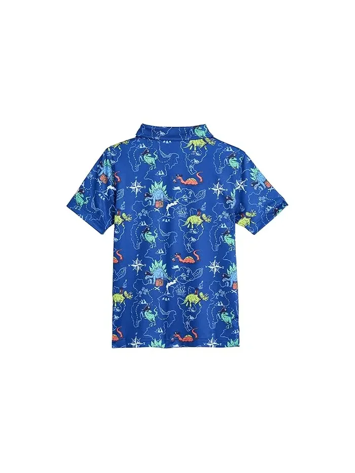 Повседневная футболка с динозавром The Lil Rex Marks The Spot Chubbies Kids — изображение 2 из 3, яркий синий