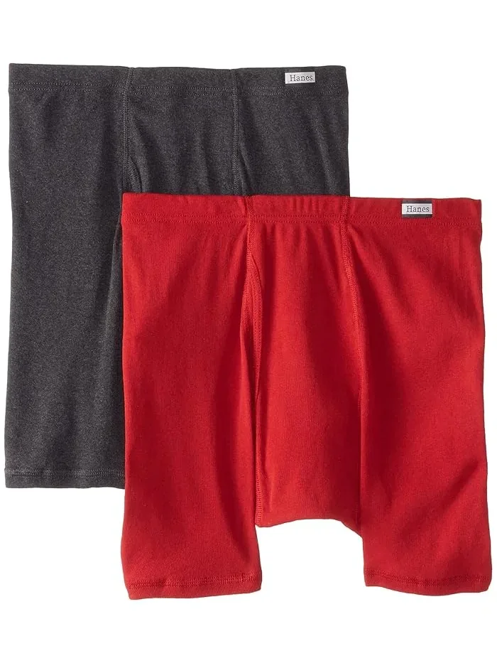 Боксеры с мягким поясом Hanes, Assorted 2-pack — мульти