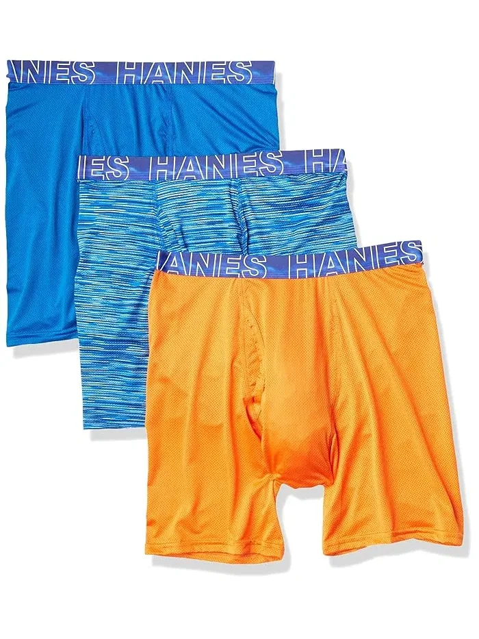 Боксеры стрейч-меш X-Temp 4-Way Hanes — изображение 1 из 1, черный/серый