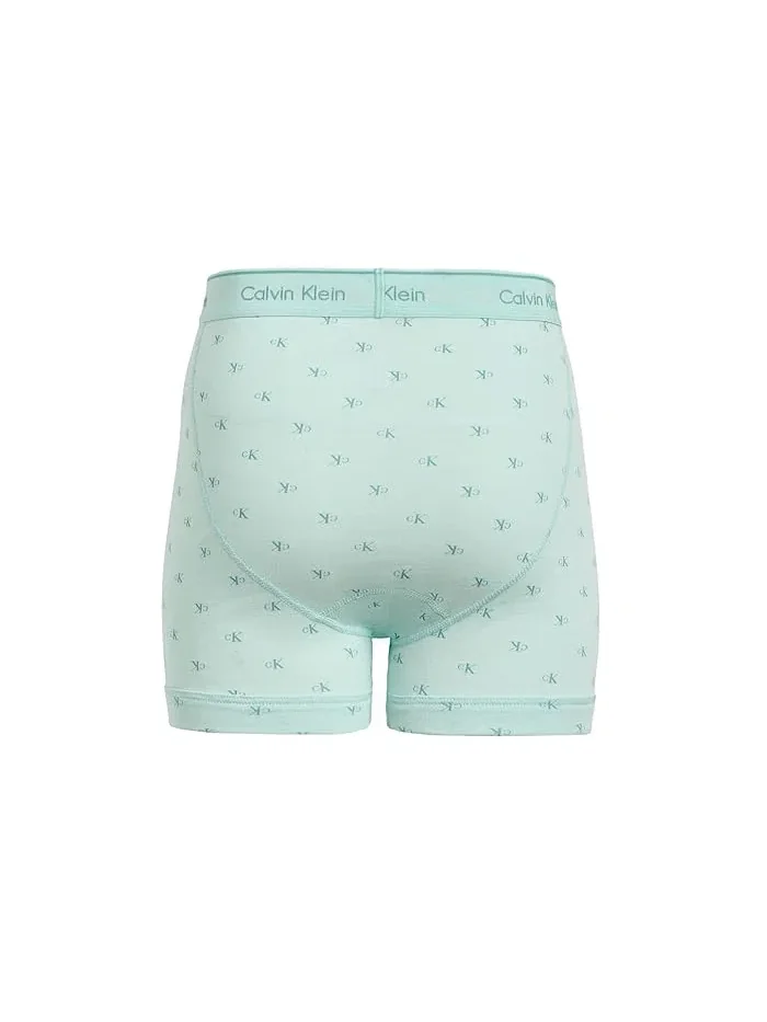 Боксеры Cotton Classics 3-Pack Calvin Klein Underwear — изображение 2 из 3, белый песочный//голубой