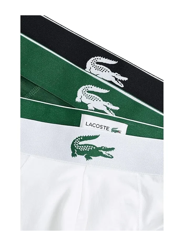 Боксеры stretch jersey 3-Pack Lacoste — изображение 3 из 3, белый/зеленый/черный