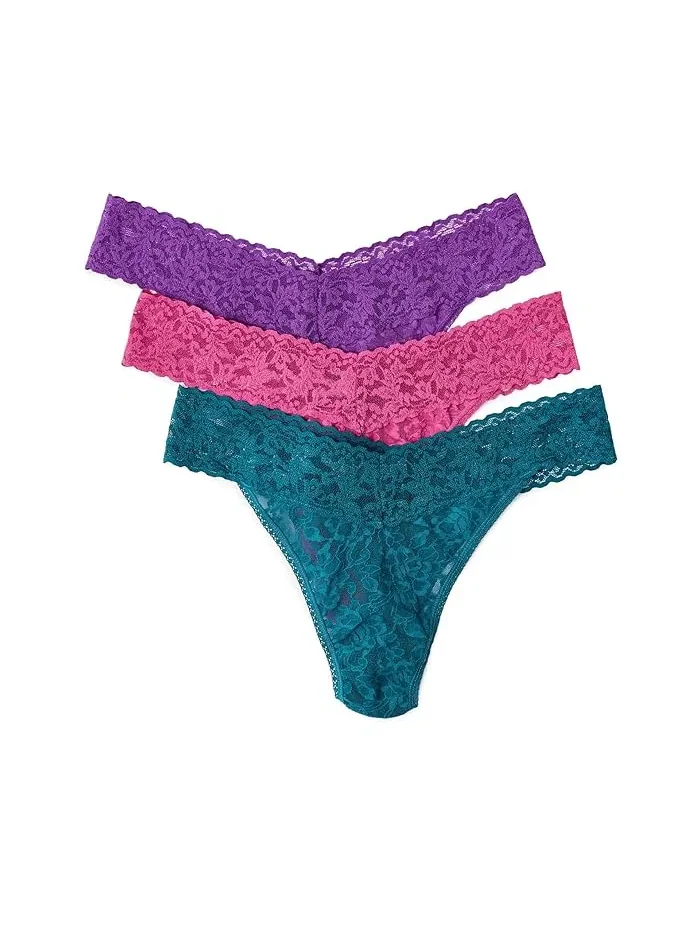 Трусы-танго Hanky Panky Signature Lace Original Rise 3-Pack