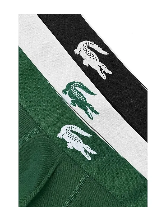 Трусы 3-Pack Stretch Jersey Lacoste — изображение 3 из 3, белый/зеленый/черный