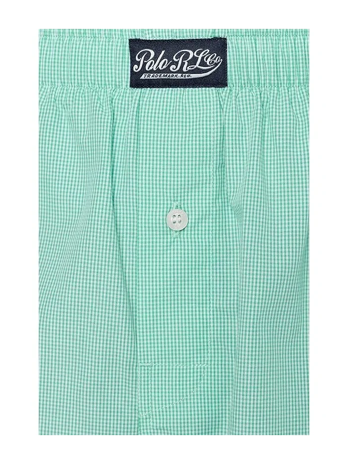 Трусы с принтом Printed Woven Boxer Polo Ralph Lauren — изображение 5 из 5, темно-синий