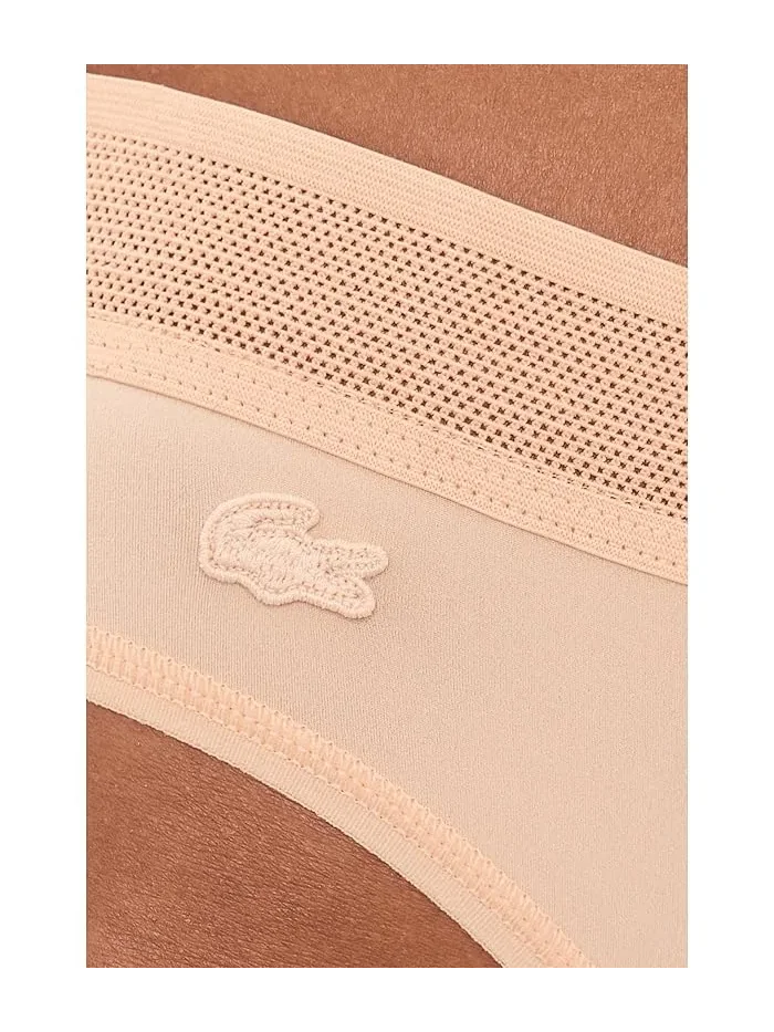 Брифы из сетки Logo Waist Lacoste — изображение 3 из 3, бежевый