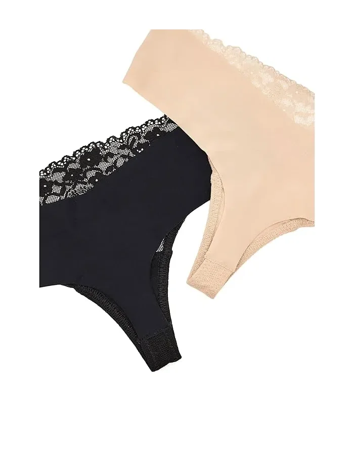Трусы-танга Commando 2 Pack Double Take Lace Thongs — изображение 5 из 5, мульти