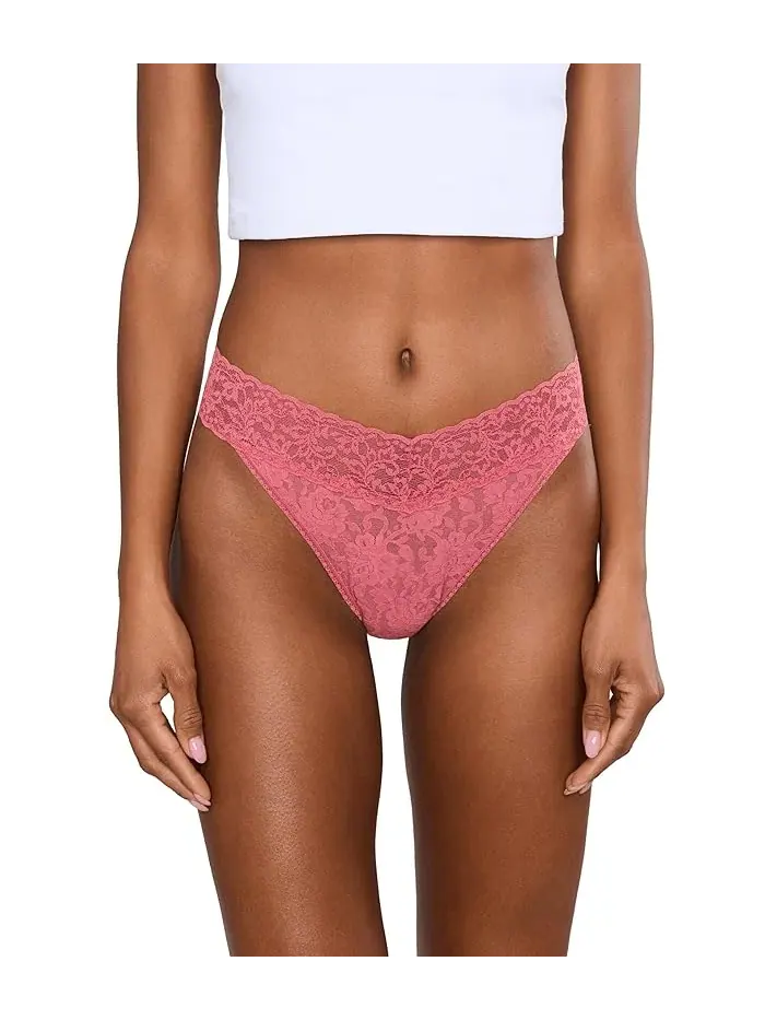Трусы Hanky Panky Signature Lace Original Rise Thong — изображение 1 из 3, неаполитанский синий