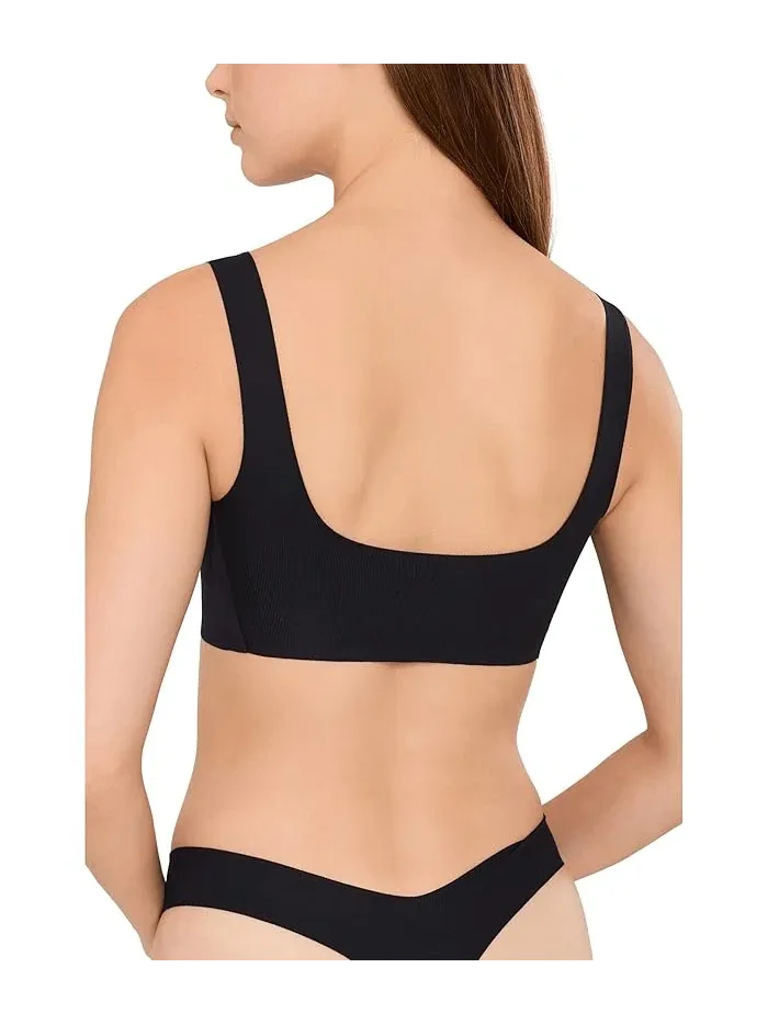 Трусы слип Commando Cotton Refined Rib Thong — изображение 2 из 3, черный