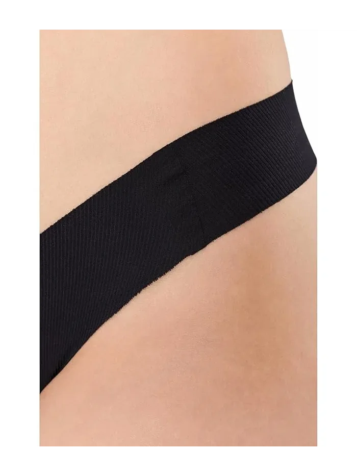 Трусы слип Commando Cotton Refined Rib Thong — изображение 3 из 3, черный