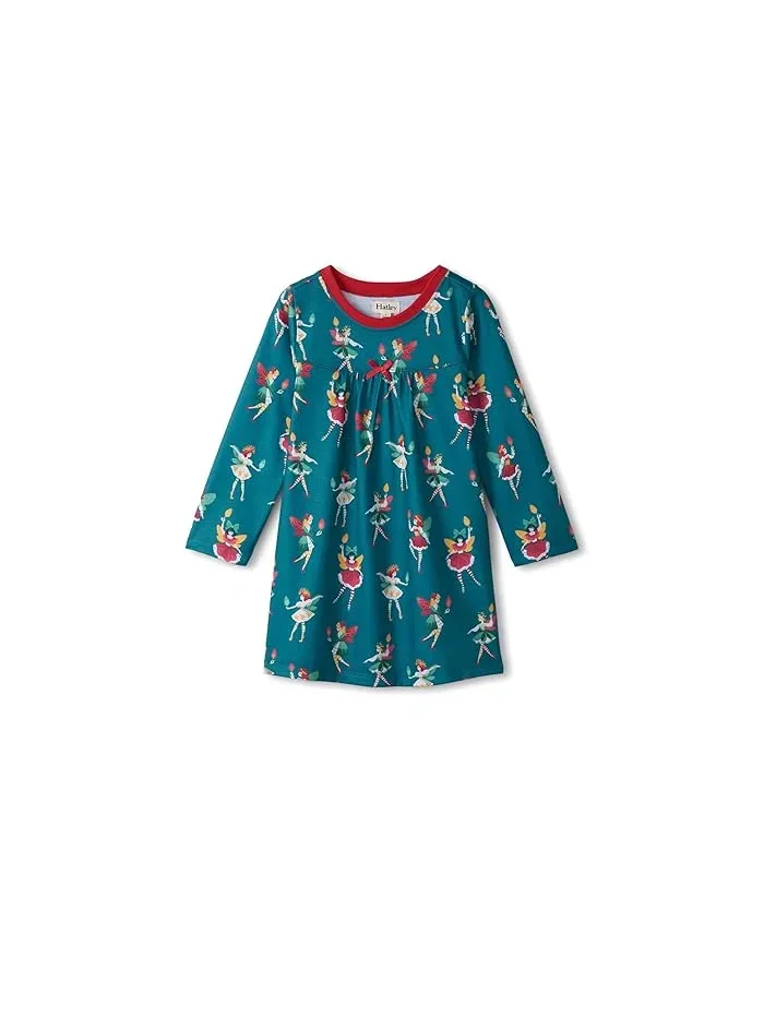Ночная рубашка с принтом Long Sleeve Nightdress Hatley Kids Blue