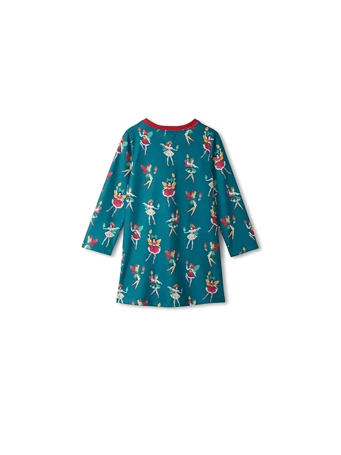 Ночная рубашка с принтом Long Sleeve Nightdress Hatley Kids Blue — изображение 2 из 2, синий