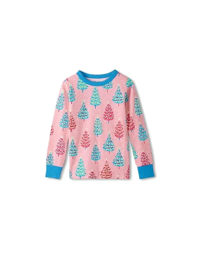 Пижама Stretch Cotton Pink, Hatley Kids — изображение 2 из 3, розовый