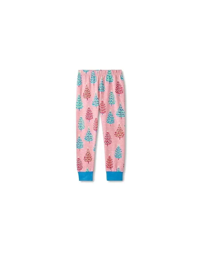 Пижама Stretch Cotton Pink, Hatley Kids — изображение 3 из 3, розовый