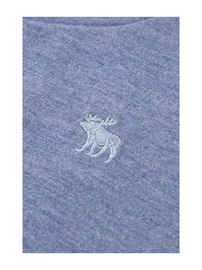 Пижама из полиэстера Boxy Tee & Pants Sleep Set abercrombie kids — изображение 3 из 4, синий