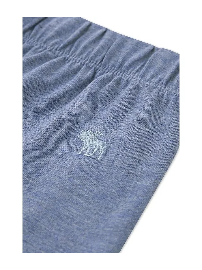 Пижама из полиэстера Boxy Tee & Pants Sleep Set abercrombie kids — изображение 4 из 4, синий